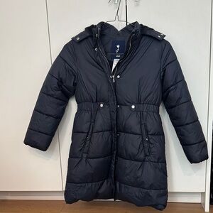Navy puffer down Coat
